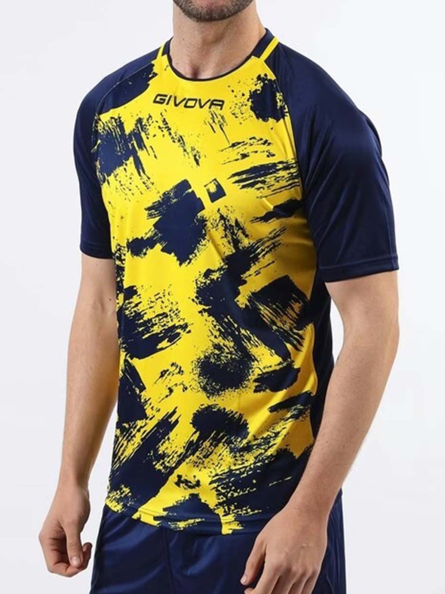 T-SHIRT ART INTERLOCK GIVOVA GIALLO BLU - immagine 3