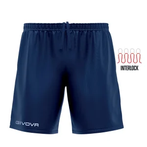 SHORT CAPO INTERLOCK GIVOVA UOMO BLU