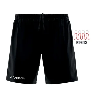 SHORT CAPO INTERLOCK GIVOVA UOMO NERO