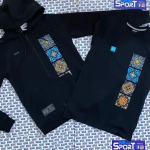 FELPA CON CAPPUCCIO E ZIP DOLLY NOIRE