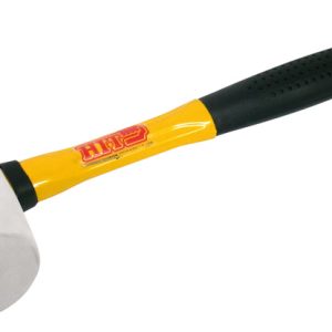 Hit MAZZUOLA CON TESTA IN GOMMA BIANCA MANICO IN FIBRA DI VETRO  gr. 600