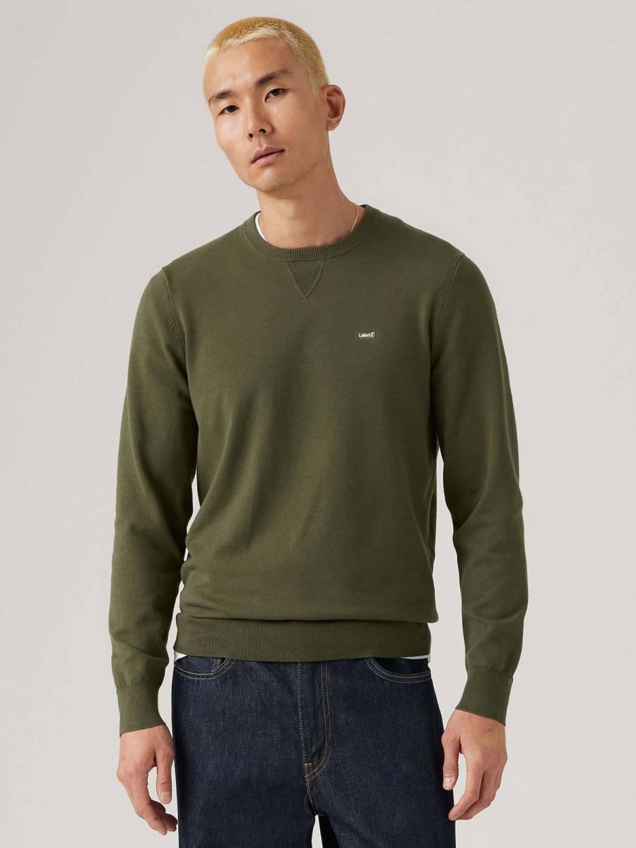 FELPA IN MAGLIA RASATA LEVI'S DA UOMO VERDE - immagine 2