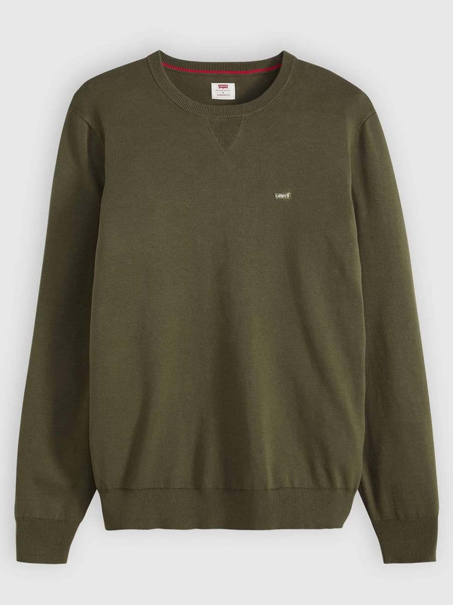 FELPA IN MAGLIA RASATA LEVI'S DA UOMO VERDE - immagine 3