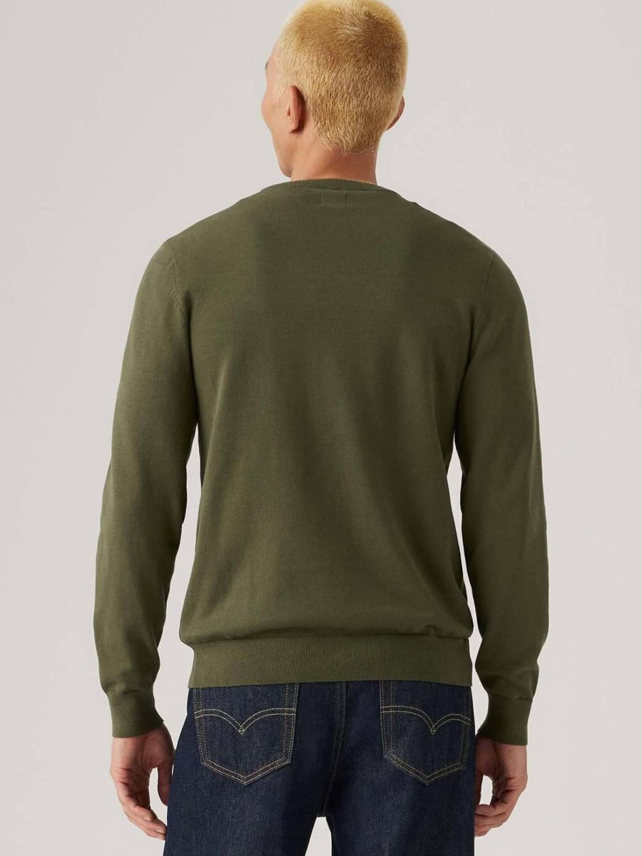 FELPA IN MAGLIA RASATA LEVI'S DA UOMO VERDE - immagine 4