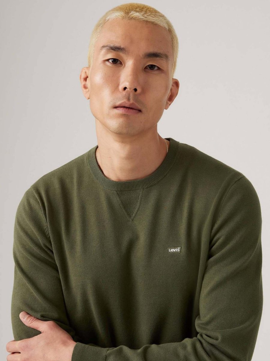 FELPA IN MAGLIA RASATA LEVI'S DA UOMO VERDE - immagine 5