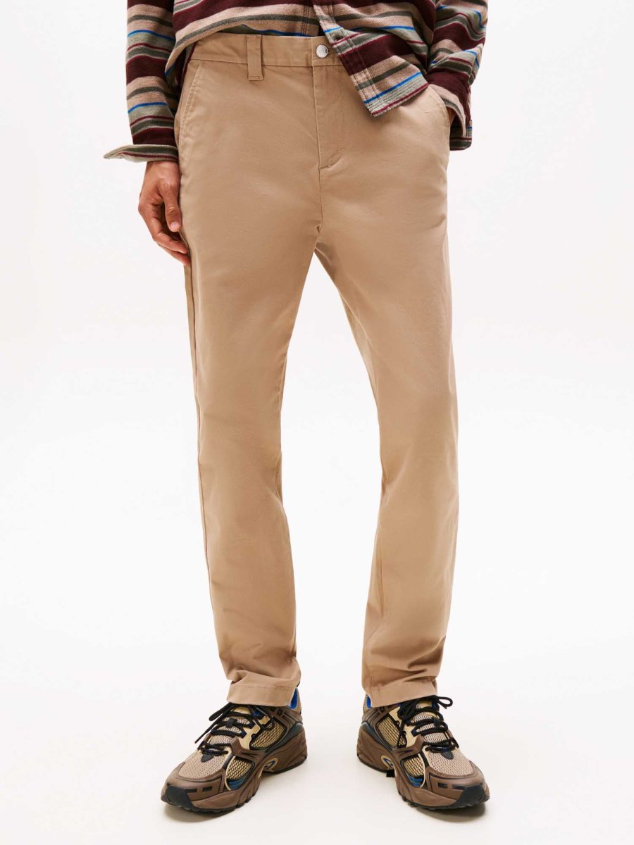 PANTALONI CHINO AUSTIN TOMMY JEANS DA UOMO BEIGE