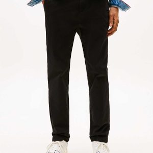 PANTALONI CHINO AUSTIN TOMMY JEANS DA UOMO NERO