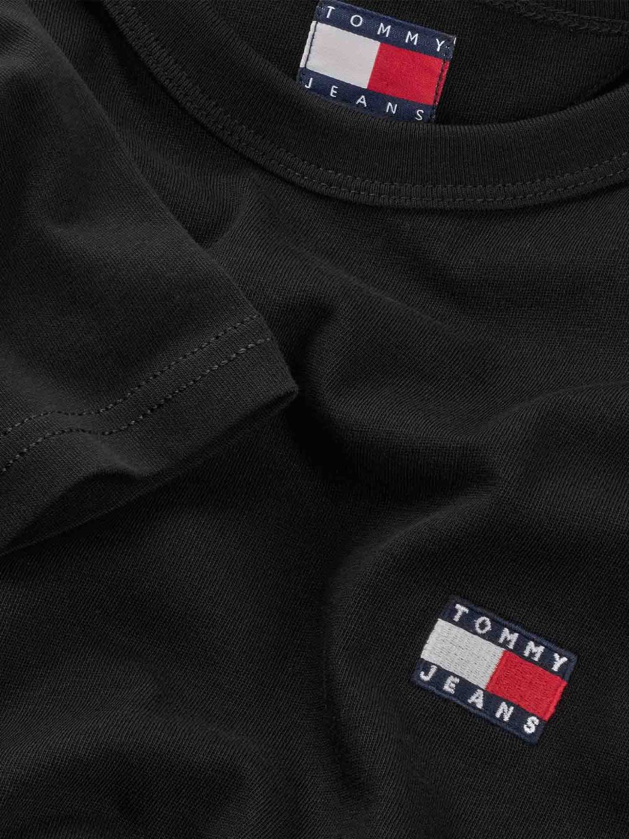 T-SHIRT BADGE TOMMY JEANS UOMO NERO - immagine 6
