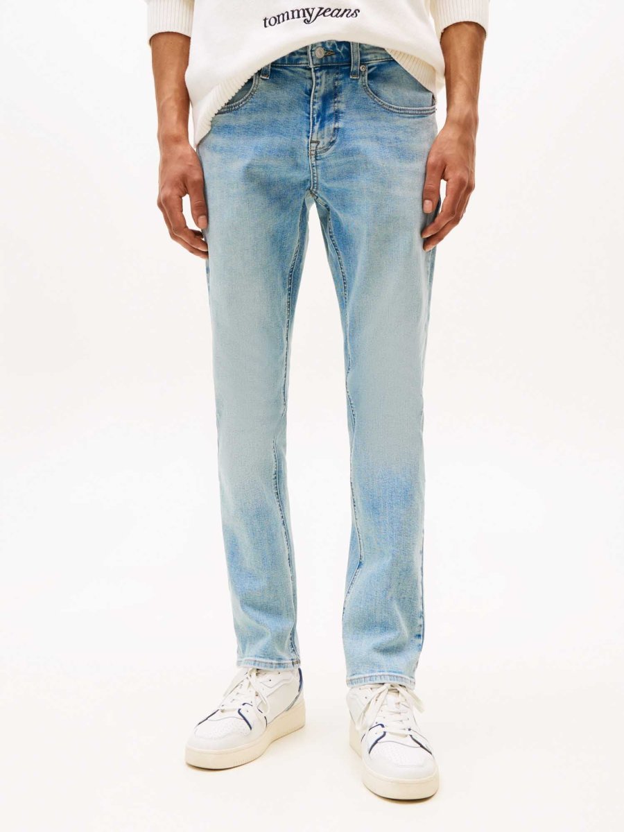 JEANS SCANTON SLIM TOMMY JEANS DA UOMO DENIM CHIARO - immagine 2