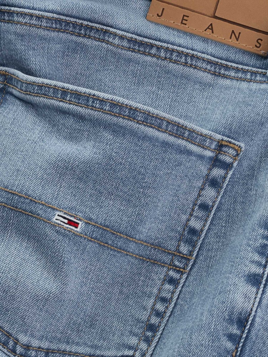 JEANS SCANTON SLIM TOMMY JEANS DA UOMO DENIM CHIARO - immagine 5