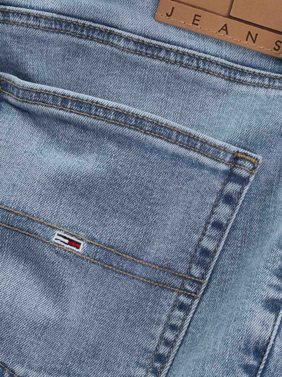 JEANS SCANTON SLIM TOMMY JEANS DA UOMO DENIM CHIARO - immagine 7