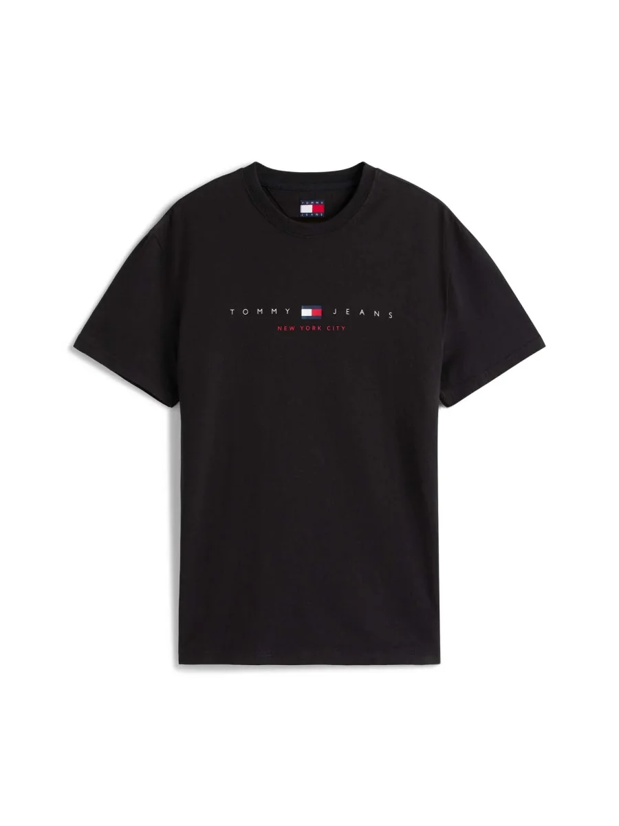 T-SHIRT REGULAR FLAG TOMMY JEANS DA UOMO NERO - immagine 3