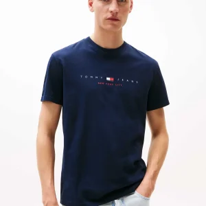 T-SHIRT REGULAR FLAG TOMMY JEANS DA UOMO BLU