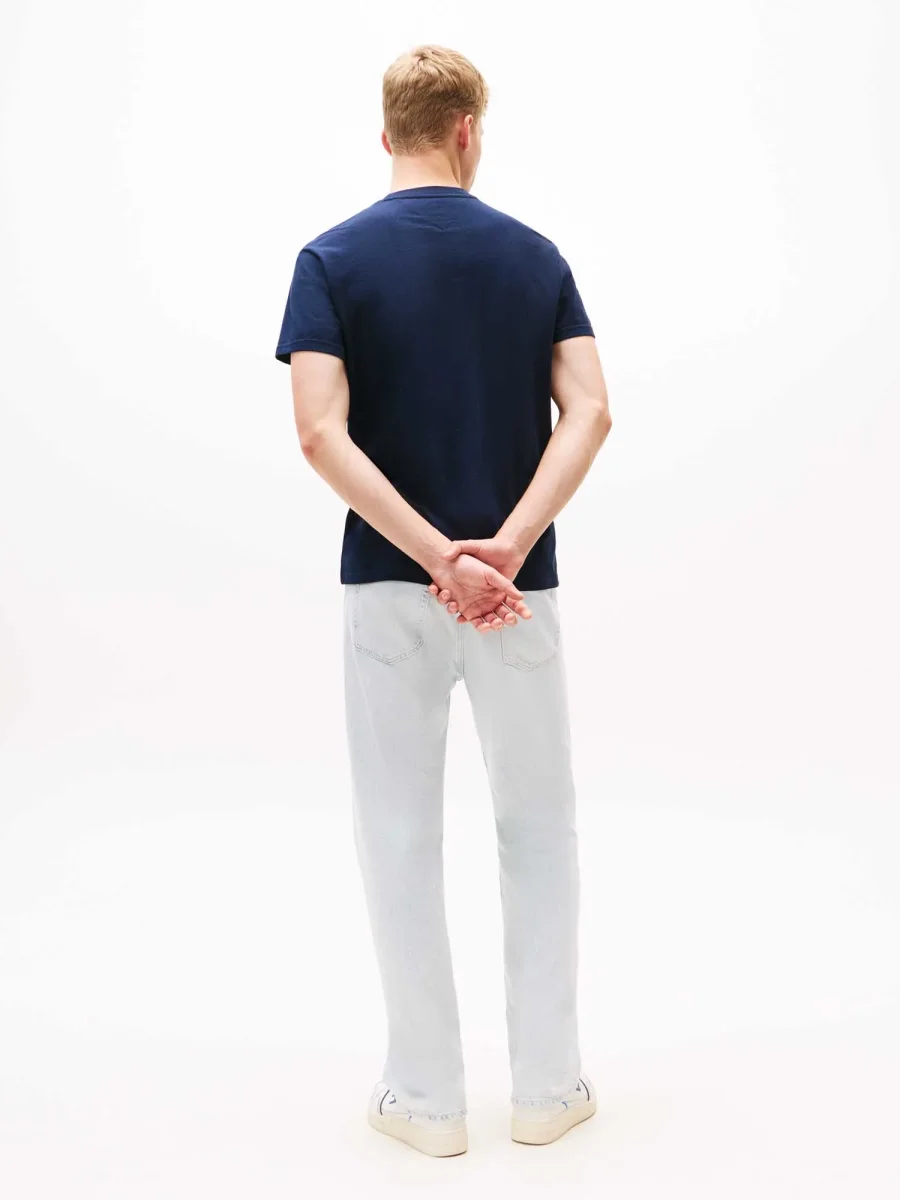 T-SHIRT REGULAR FLAG TOMMY JEANS DA UOMO BLU - immagine 4