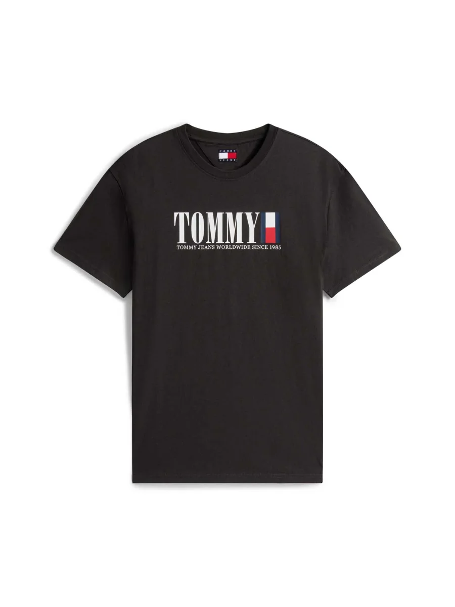 T-SHIRT REGULAR TOMMY JEANS DA UOMO NERO - immagine 3