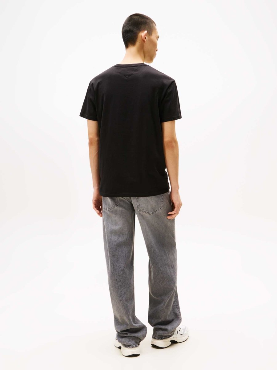 T-SHIRT REGULAR TOMMY JEANS DA UOMO NERO - immagine 4