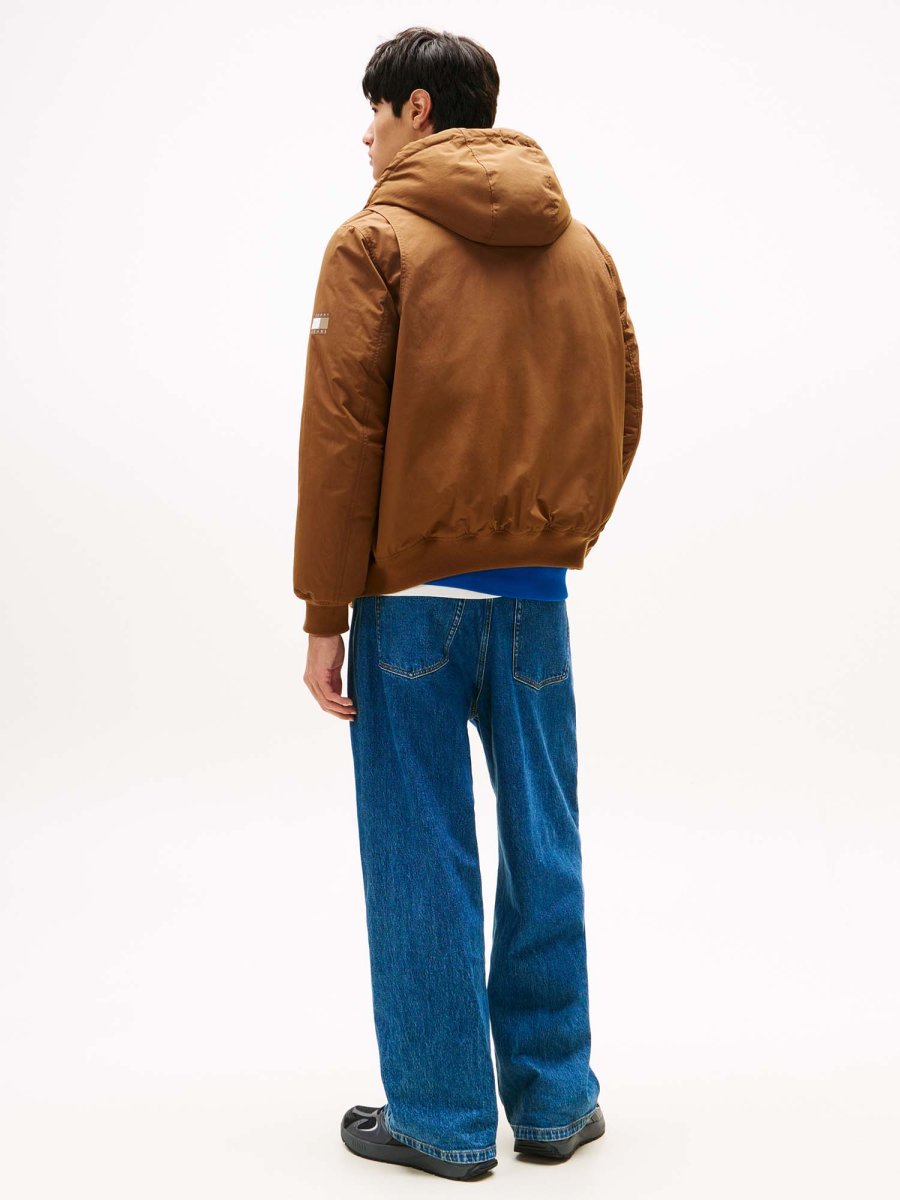 BOMBER CON CAPPUCCIO TOMMY JEANS DA UOMO BISCOTTO - immagine 4