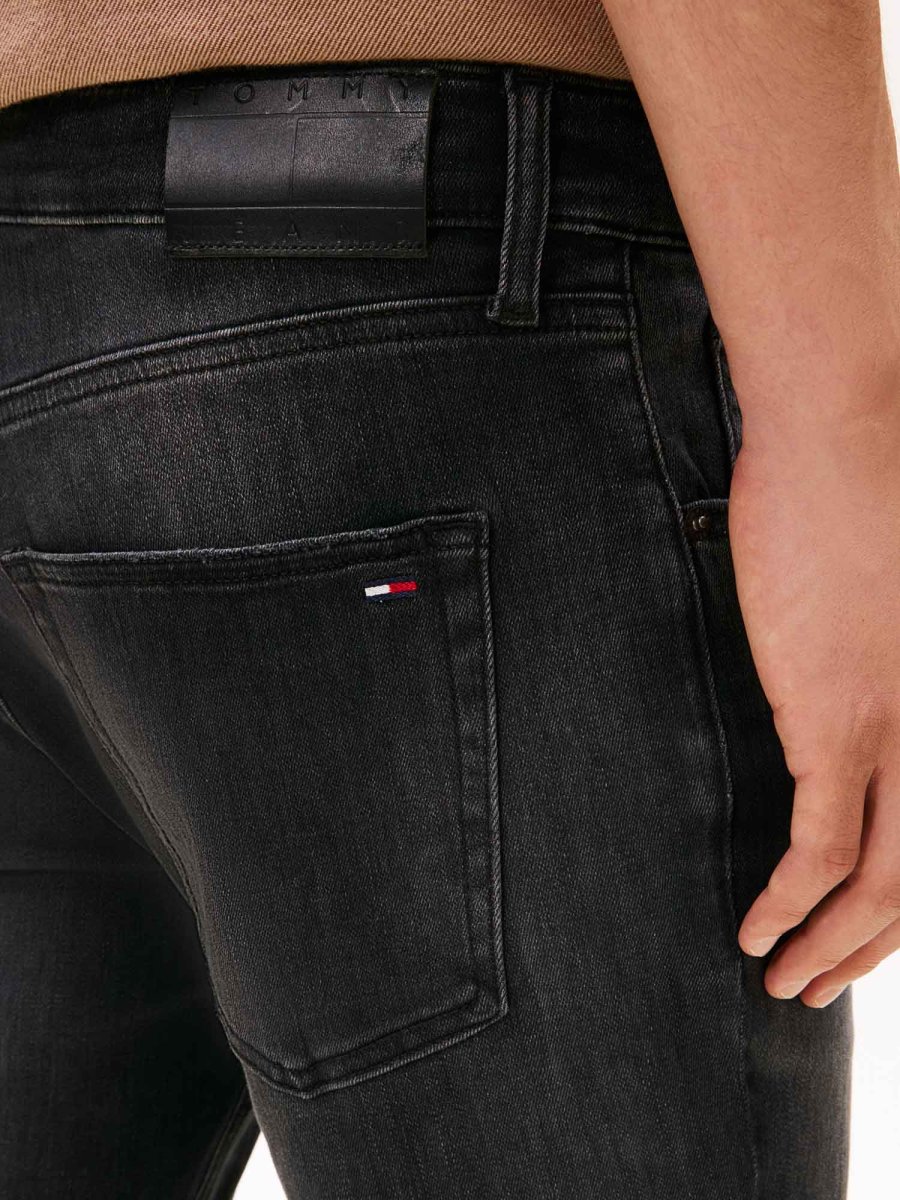 JEANS SCANTON SLIM FIT TOMMY JEANS DA UOMO DENIM NERO - immagine 5