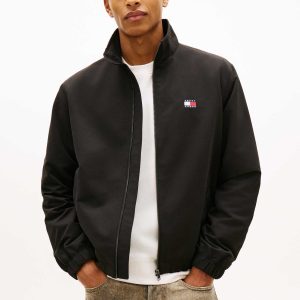 GIUBBINO NERO TOMMY JEANS IDROREPELLENTE DA UOMO