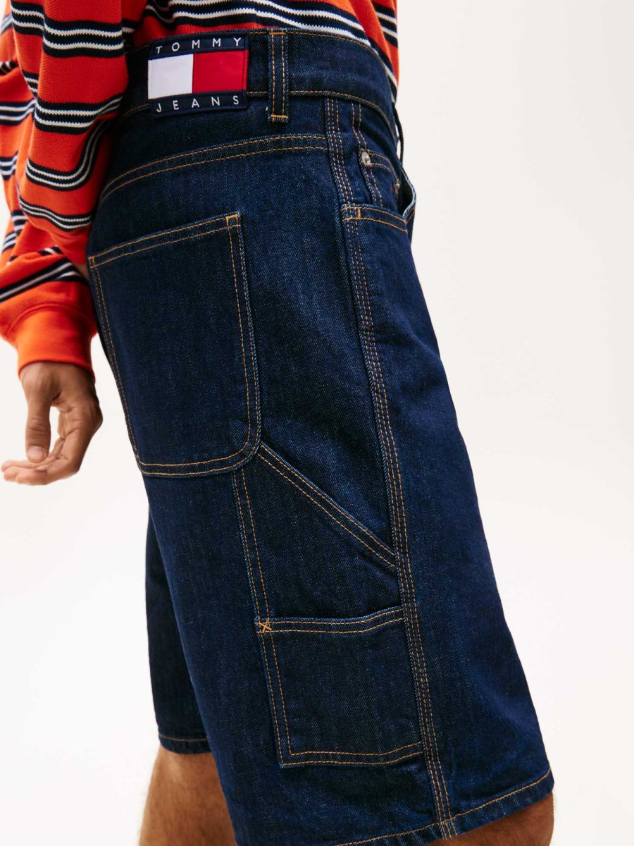 SHORT CARPENTER IN DENIM TOMMY JEANS JAIMIE RELAXED FIT DA UOMO - immagine 5