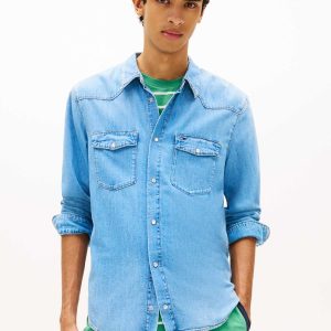 CAMICIA IN DENIM REGULAR TOMMY JEANS DA UOMO