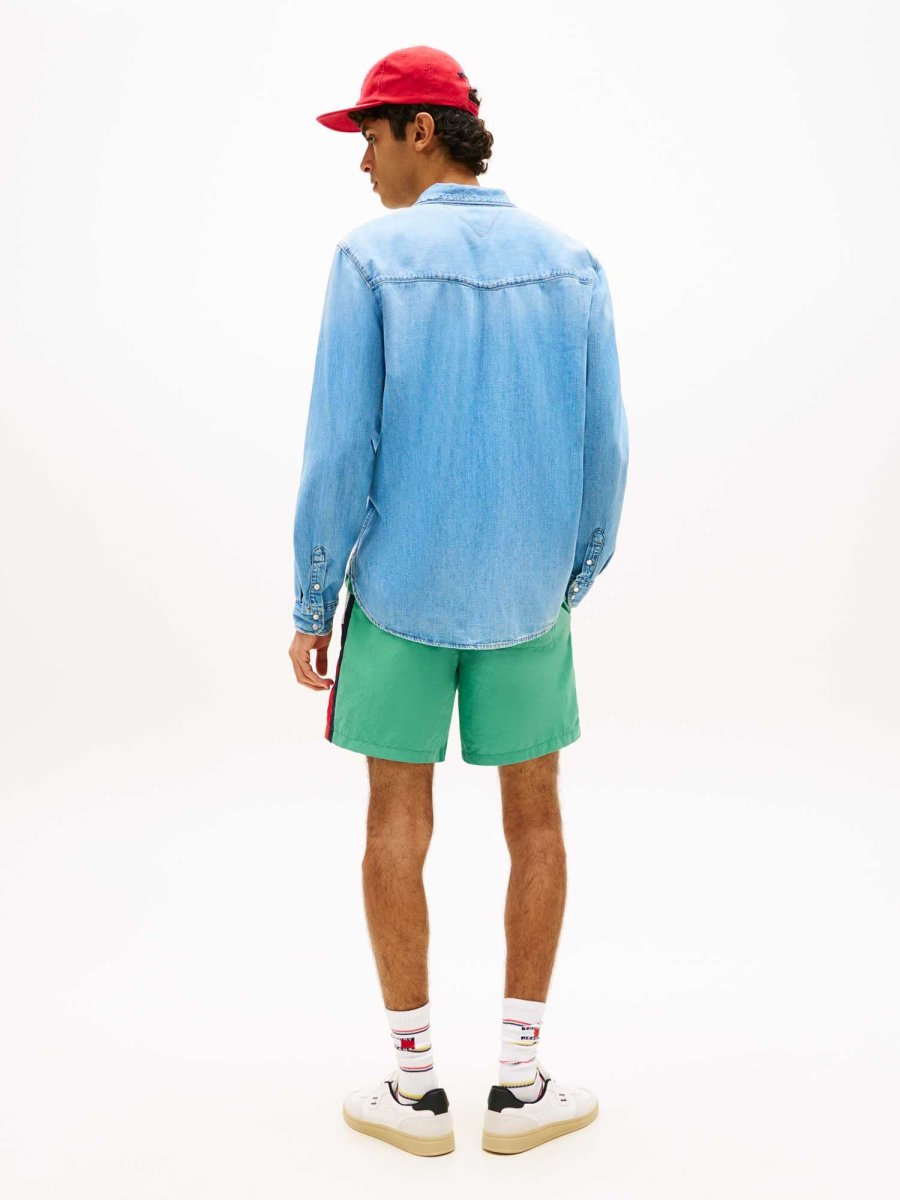 CAMICIA IN DENIM REGULAR TOMMY JEANS DA UOMO - immagine 4