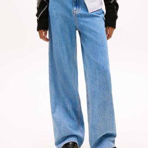 DENIM CHIARI CLAIRE TOMMY JEANS WIDE LEG A VITA ALTA DA DONNA