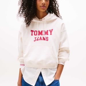 FELPA VARSITY TOMMY JEANS DA DONNA PANNA