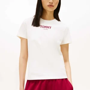 T-SHIRT BIANCA TOMMY JEANS REGULAR CON LOGO DA DONNA