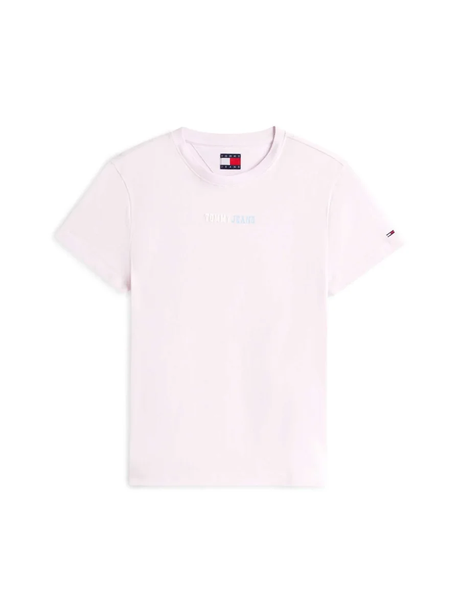 T-SHIRT ROSA TOMMY JEANS ESSENTIALS SLIM DA DONNA - immagine 3
