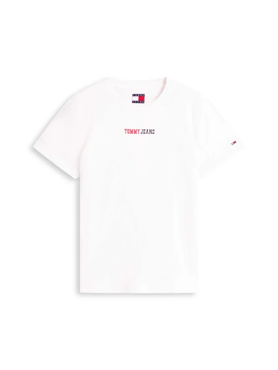 T-SHIRT BIANCA TOMMY JEANS ESSENTIALS SLIM DA DONNA - immagine 3