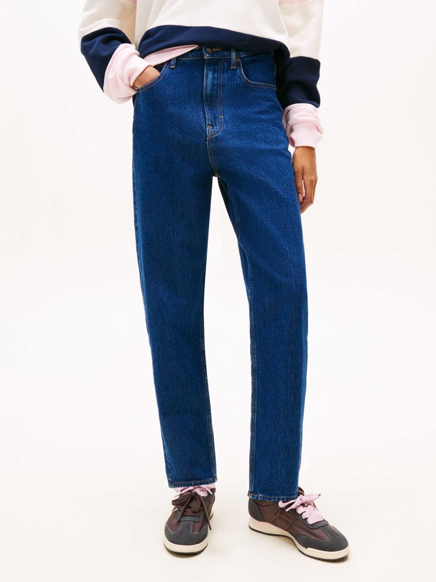 Jeans Tommy Hilfiger unisex a vita alta con gamba affusolata - immagine 2