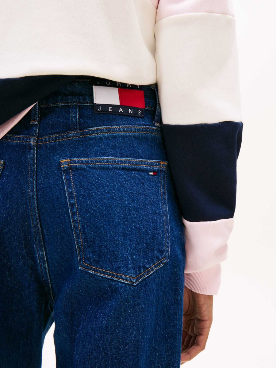 Jeans Tommy Hilfiger unisex a vita alta con gamba affusolata - immagine 5