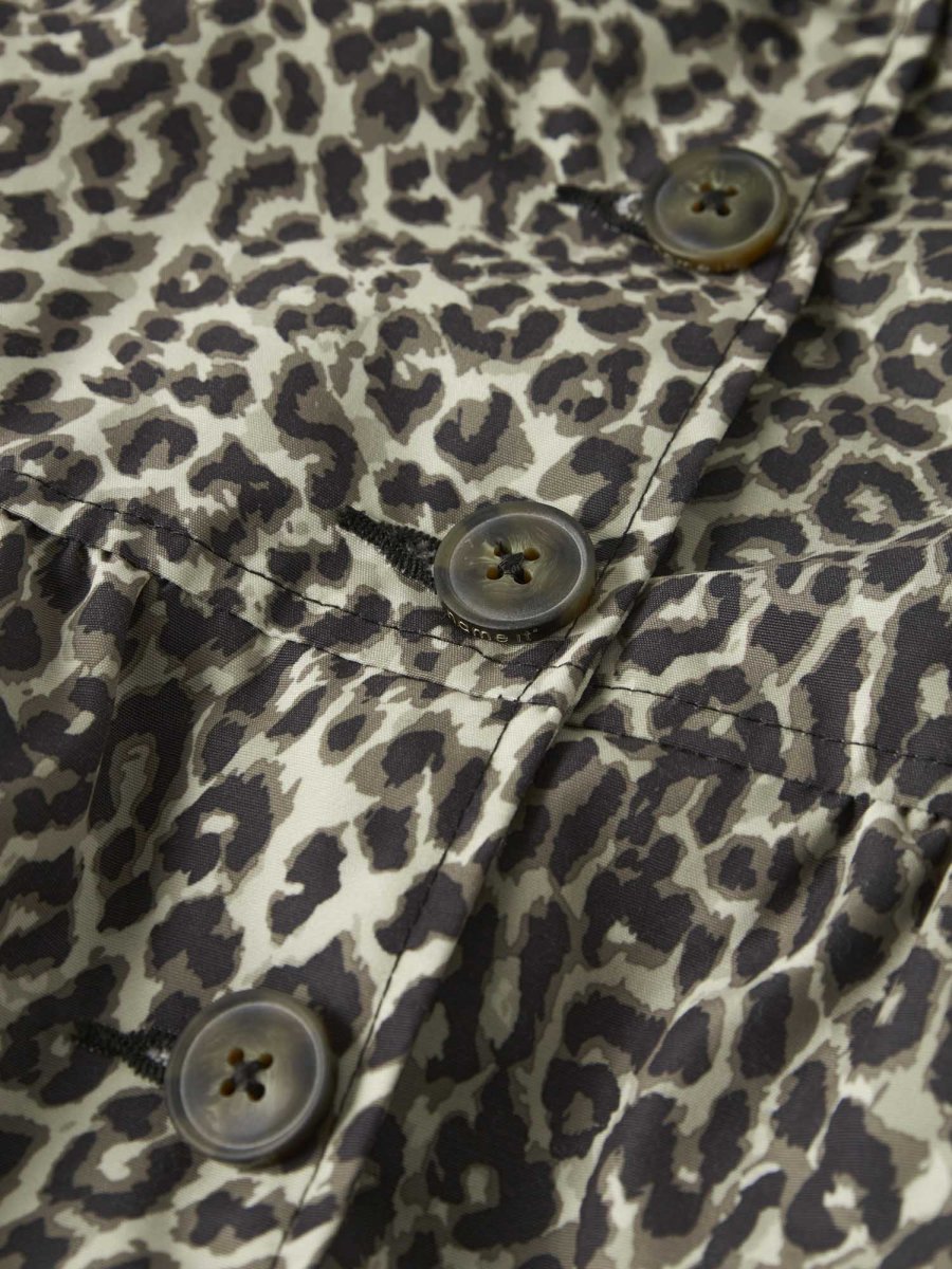 Trench coat unisex Name It Madelin beige con stampa leopardata - immagine 5