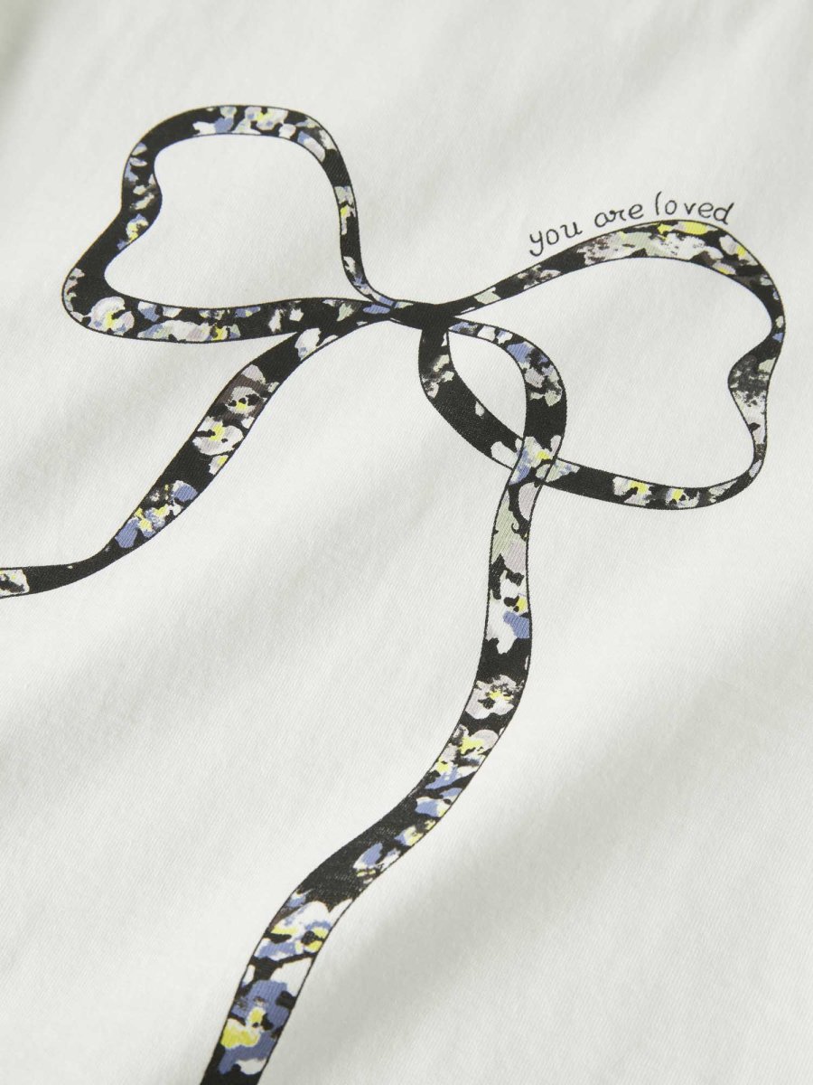 T-shirt unisex Name It NkfTabea con stampa delicata Cloud - immagine 5