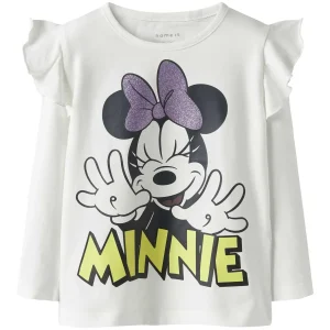 T-shirt unisex Name It con stampa Minnie in cloud dancer