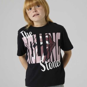 T-shirt unisex Name It con stampa Rolling Stones nera
