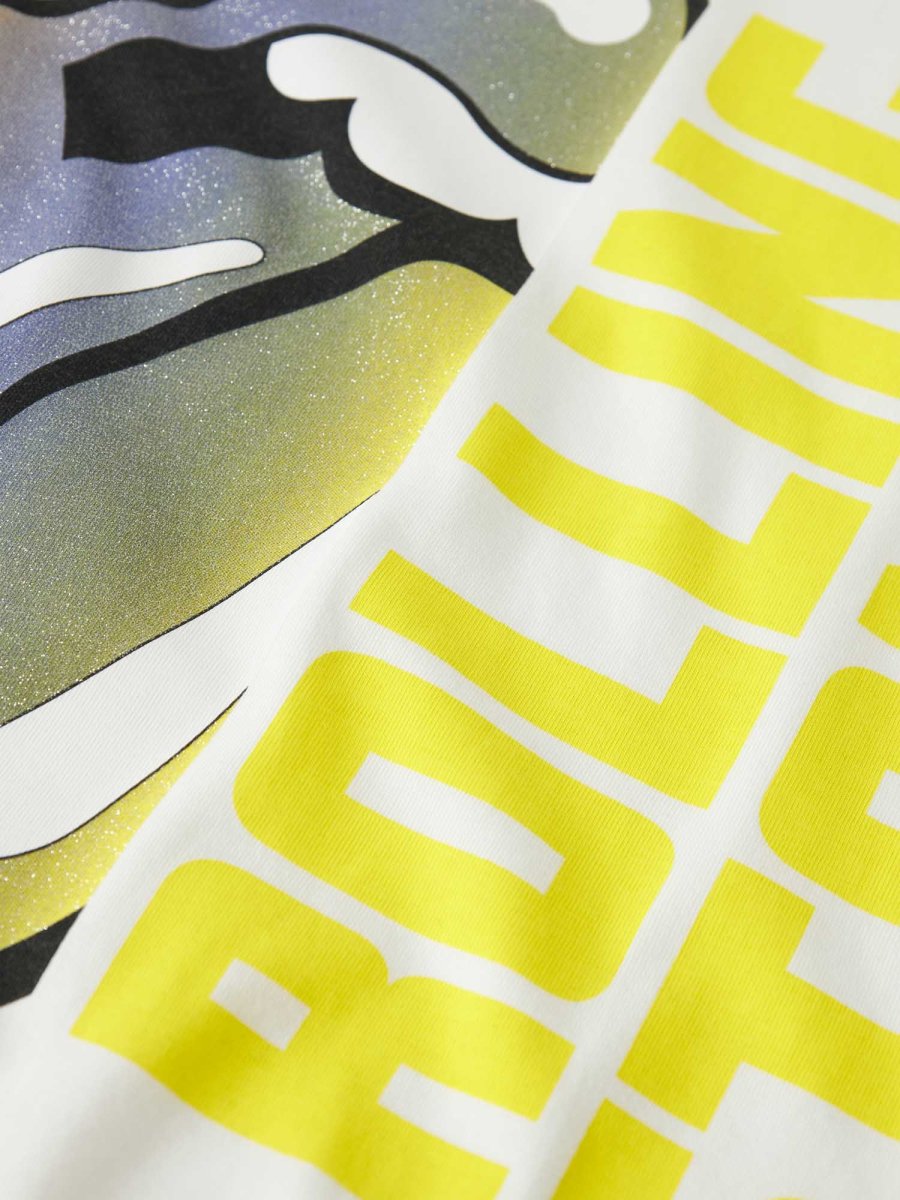 T-shirt unisex Name It con stampa Rolling Stones, colore cloud - immagine 4