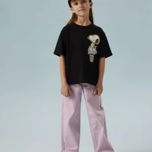 T-shirt unisex Name It con stampa Snoopy nera