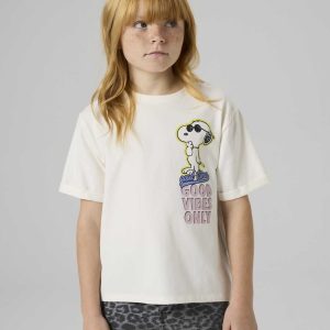 T-shirt unisex Name It con stampa Snoopy bianca