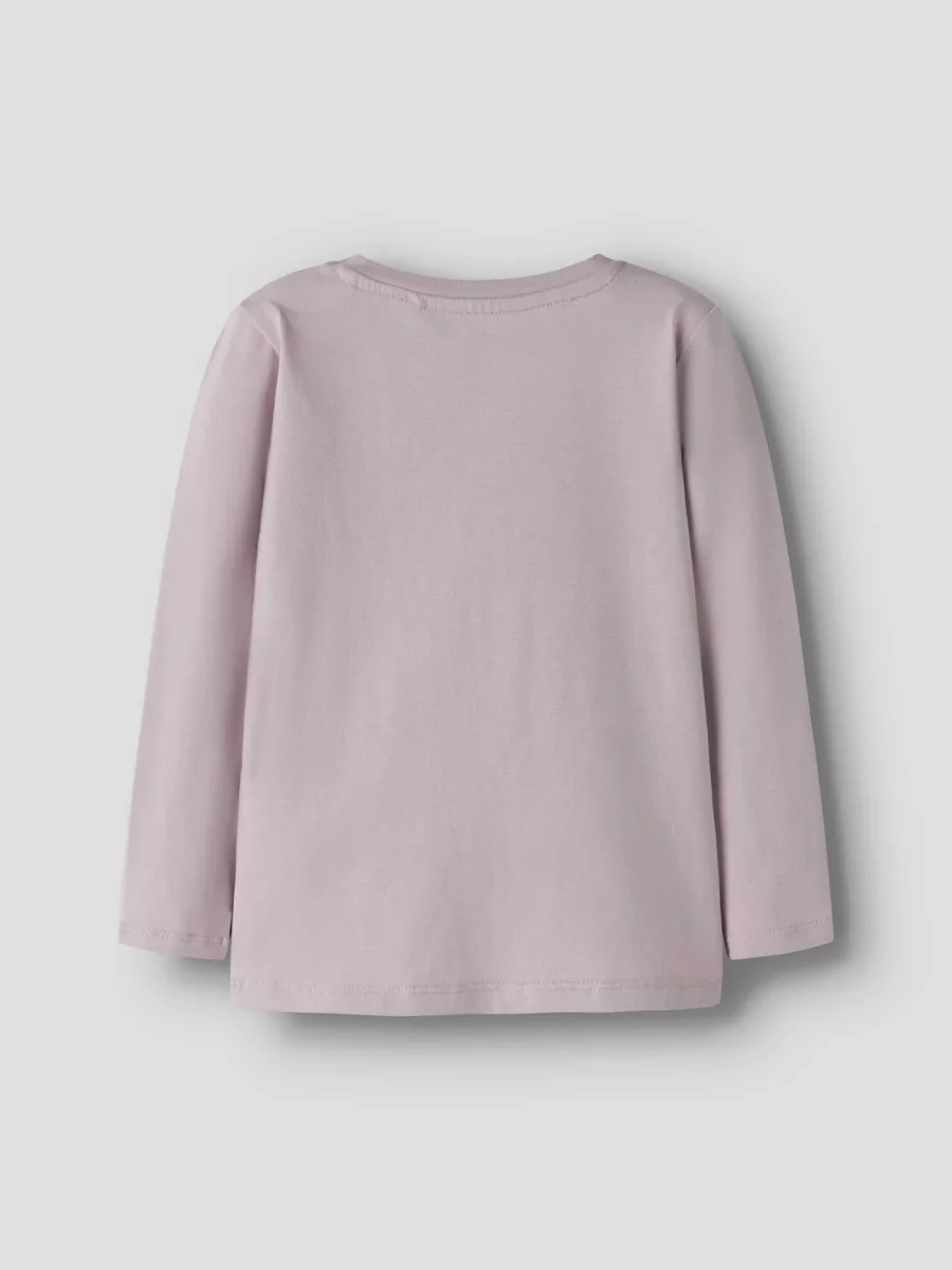 T-shirt unisex maniche corte Name It Tulinea rosa con stampa - immagine 3