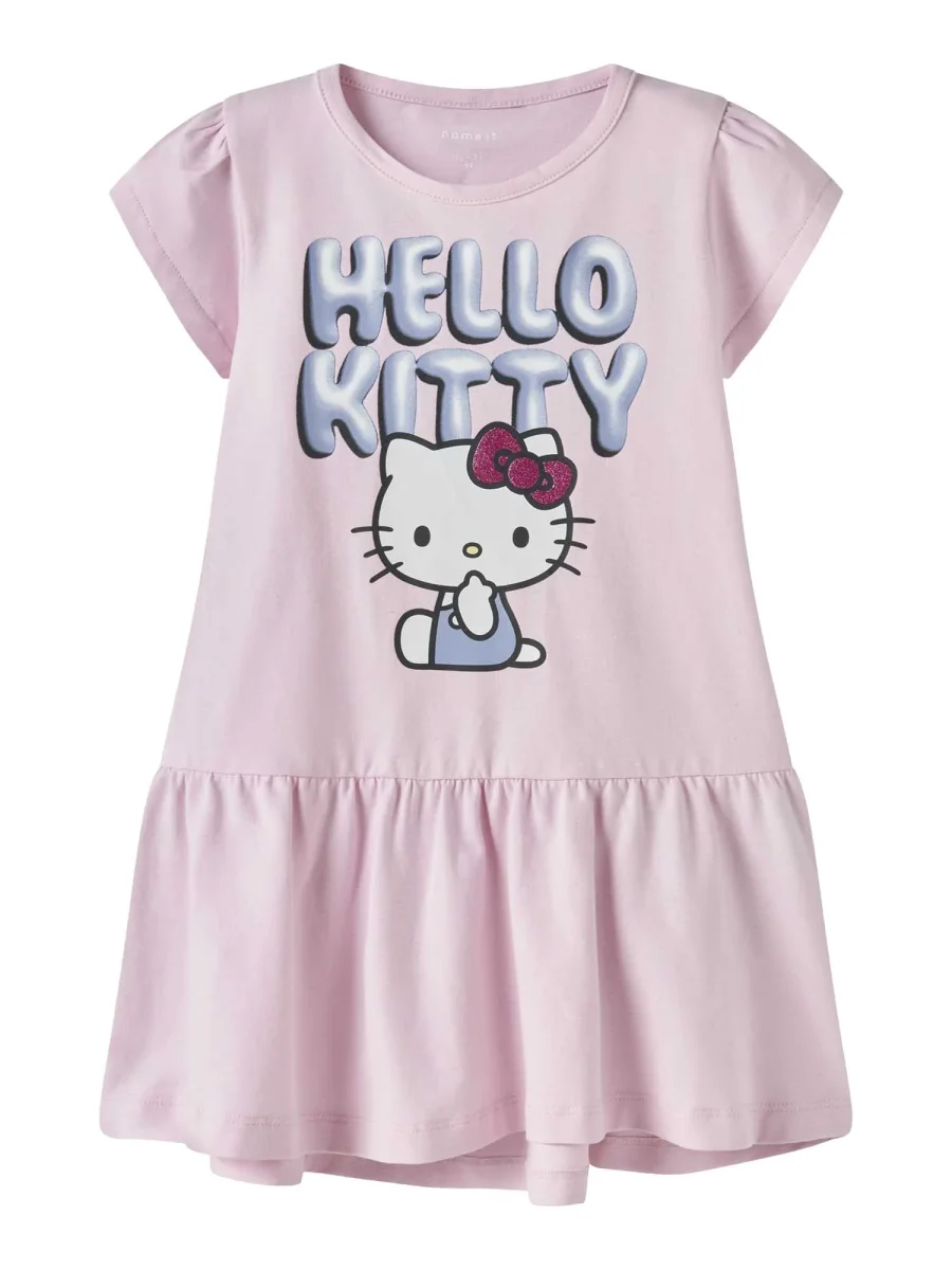 Vestito unisex Name It con stampa Hello Kitty rosa - immagine 2