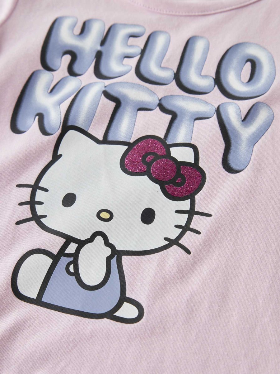 Vestito unisex Name It con stampa Hello Kitty rosa - immagine 4