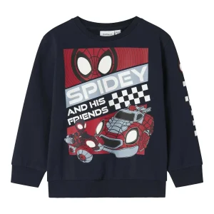 FELPA GIROCOLLO JO SPIDER NAME IT DA BAMBINO BLU