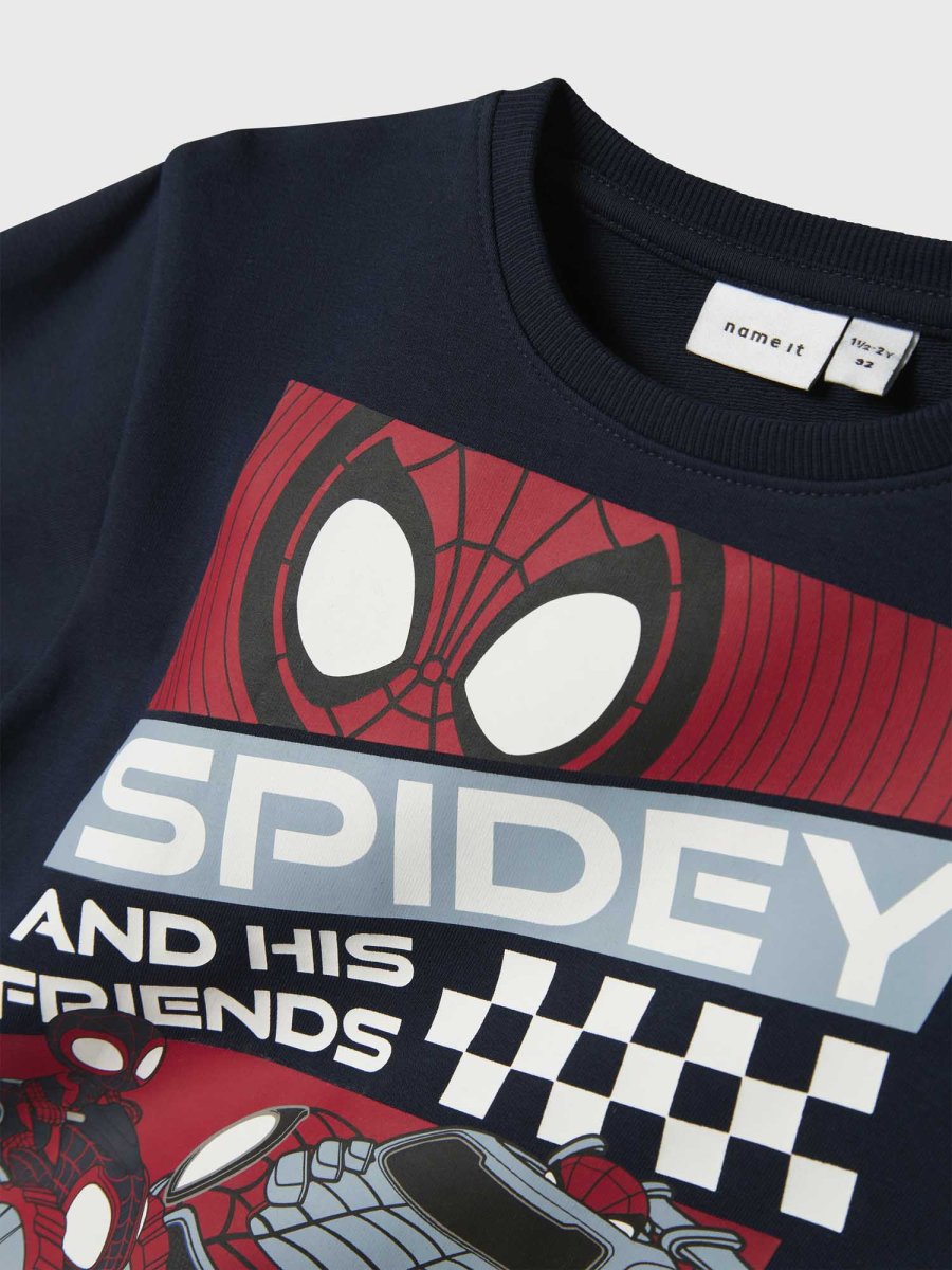 FELPA GIROCOLLO JO SPIDER NAME IT DA BAMBINO BLU - immagine 4