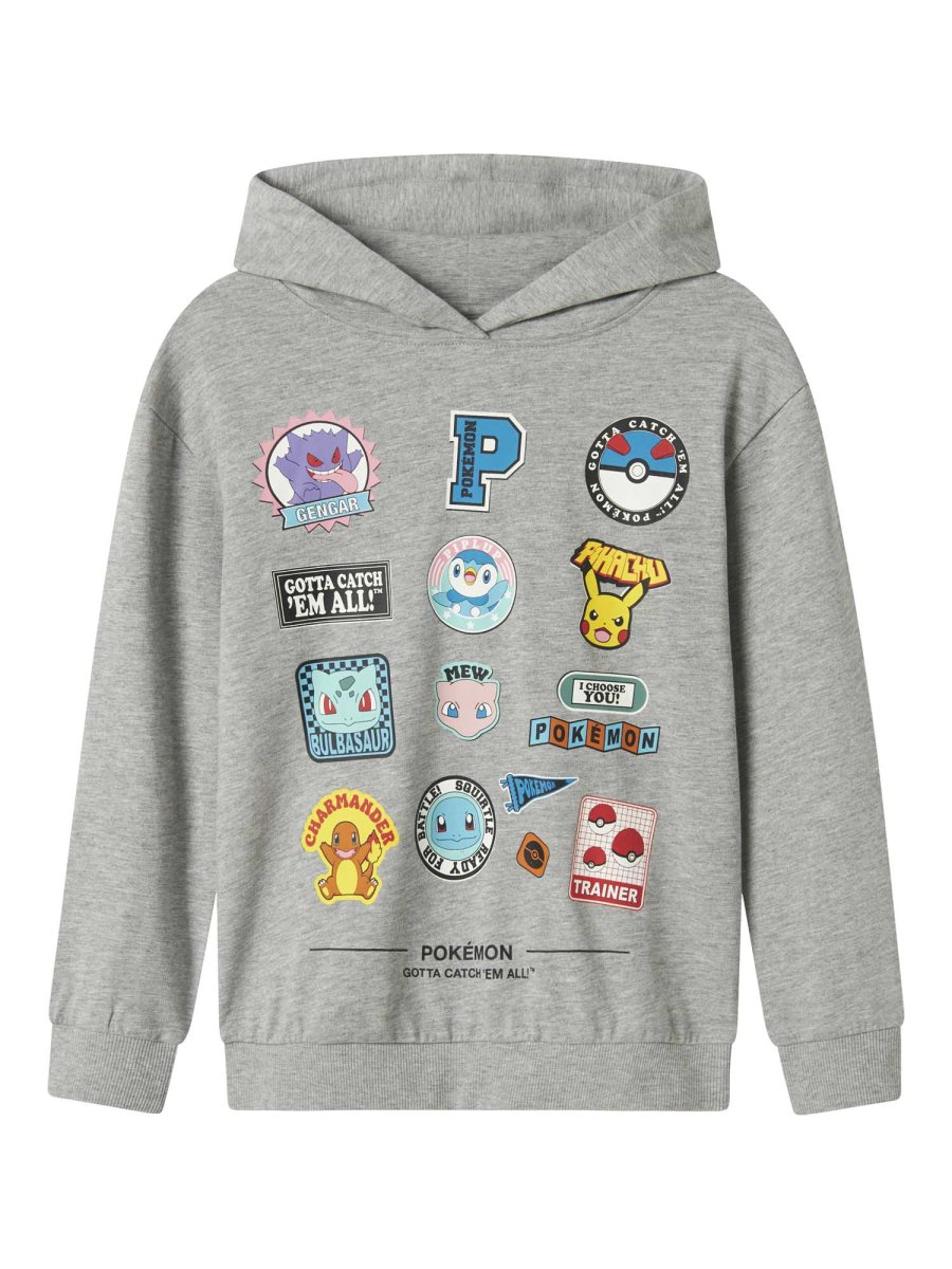 FELPA JIMM POKEMON NAME IT DA BAMBINO GRIGIO