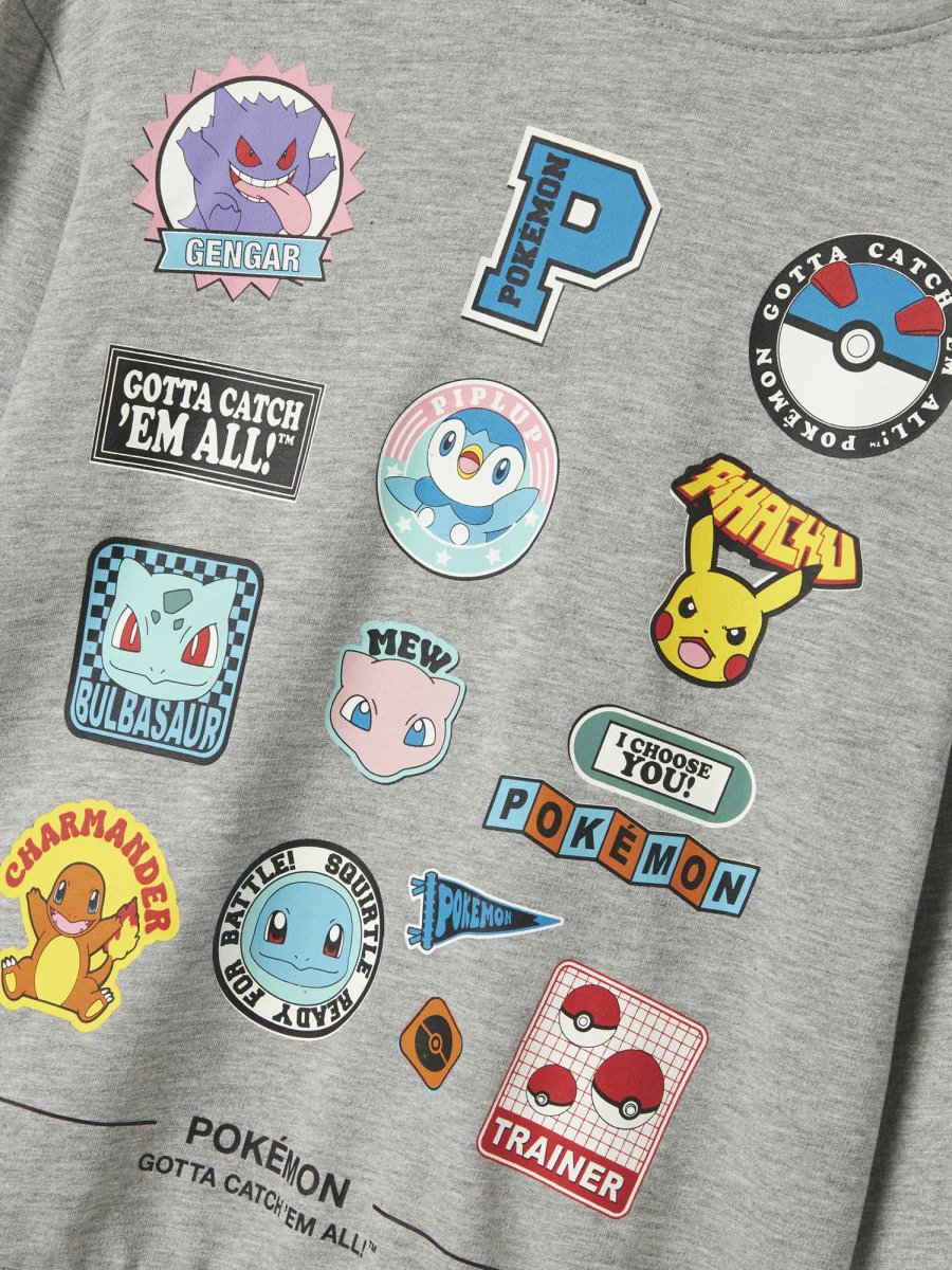 FELPA JIMM POKEMON NAME IT DA BAMBINO GRIGIO - immagine 4