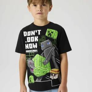 T-shirt Minecraft Name It unisex adulto in nero
