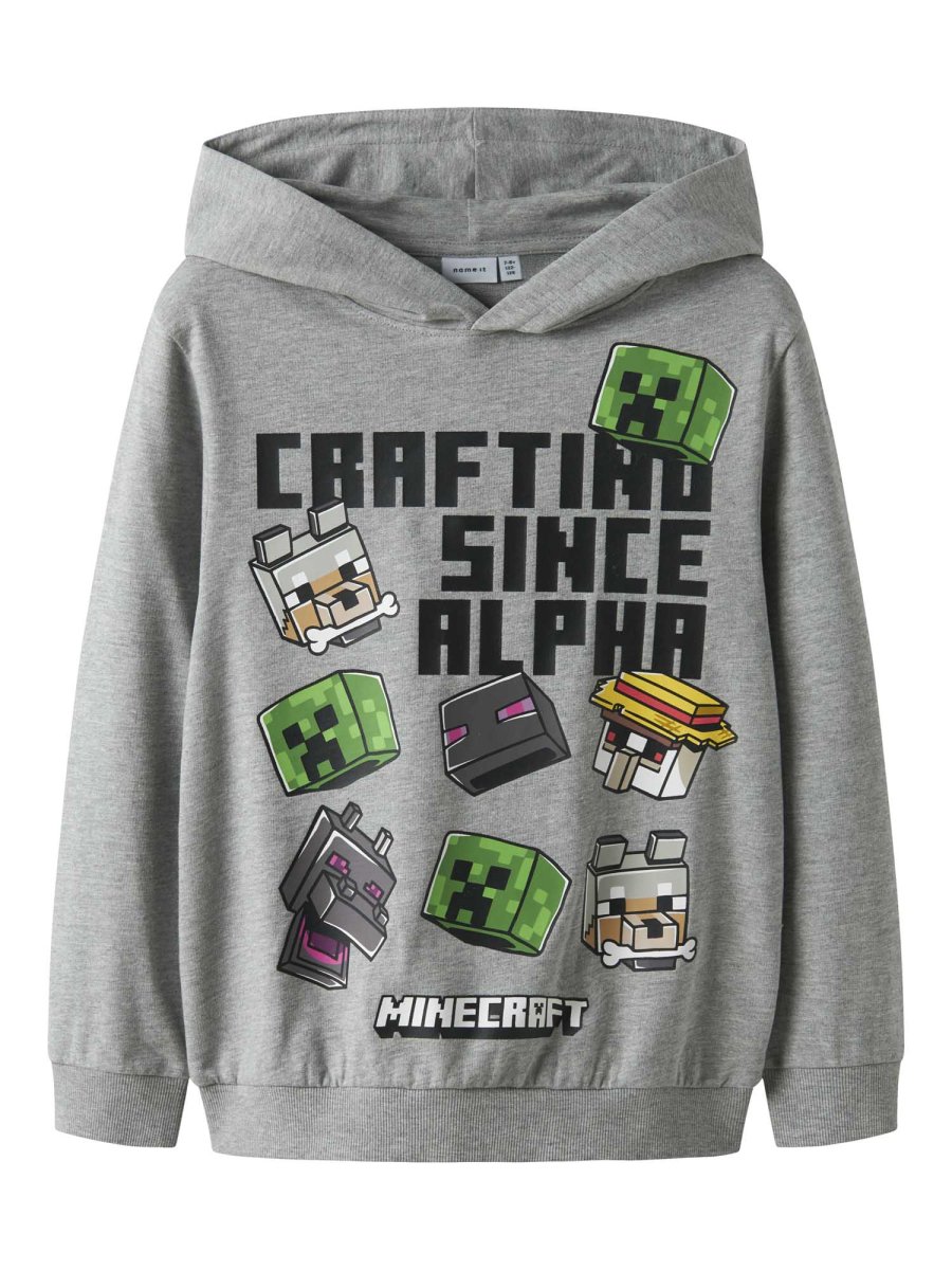 Felpa unisex adulto Name It Minecraft in grigio - immagine 3