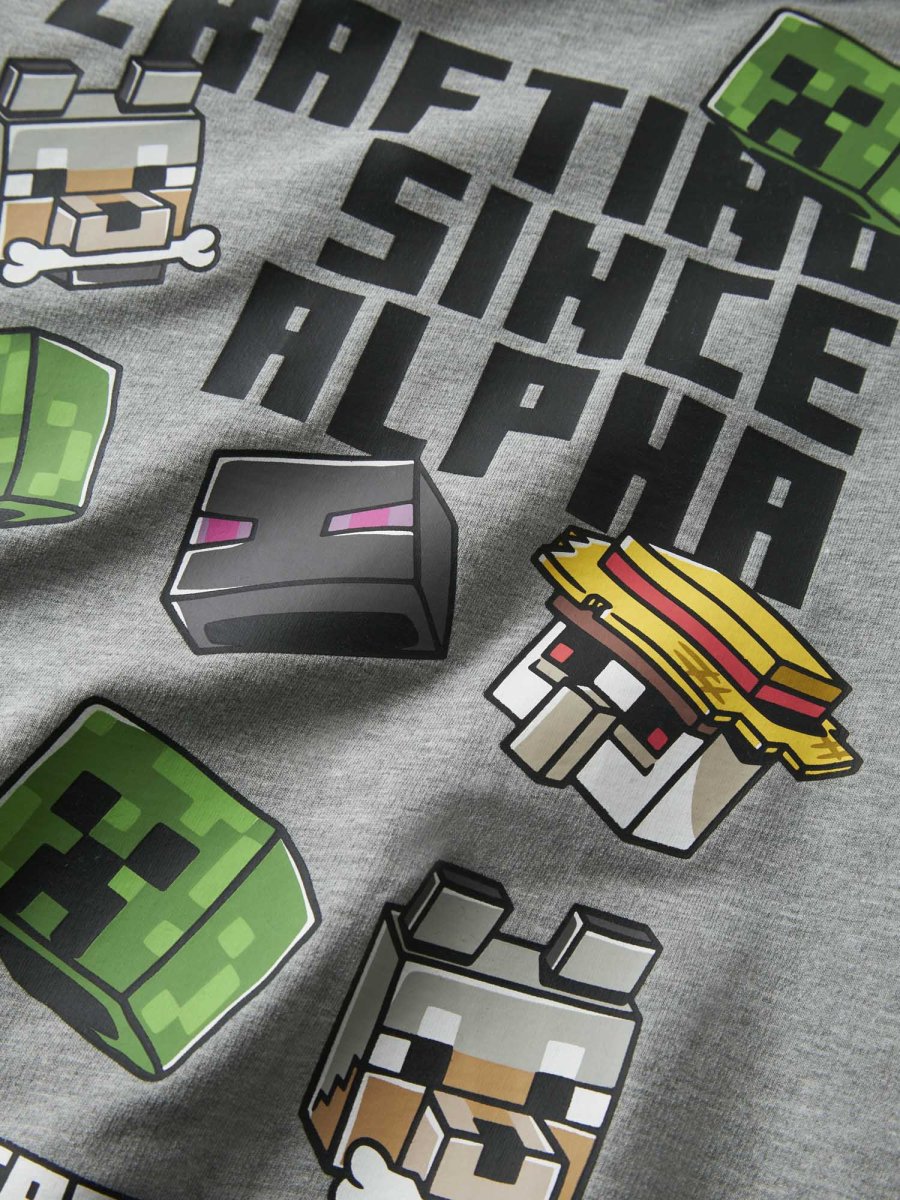 Felpa unisex adulto Name It Minecraft in grigio - immagine 5